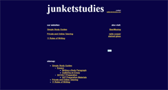 Desktop Screenshot of junketstudies.com